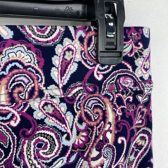 Lands' End Women's Starfish Mid Rise Straight Leg Elastic Waist Pull On Pants - Picture 9 of 15